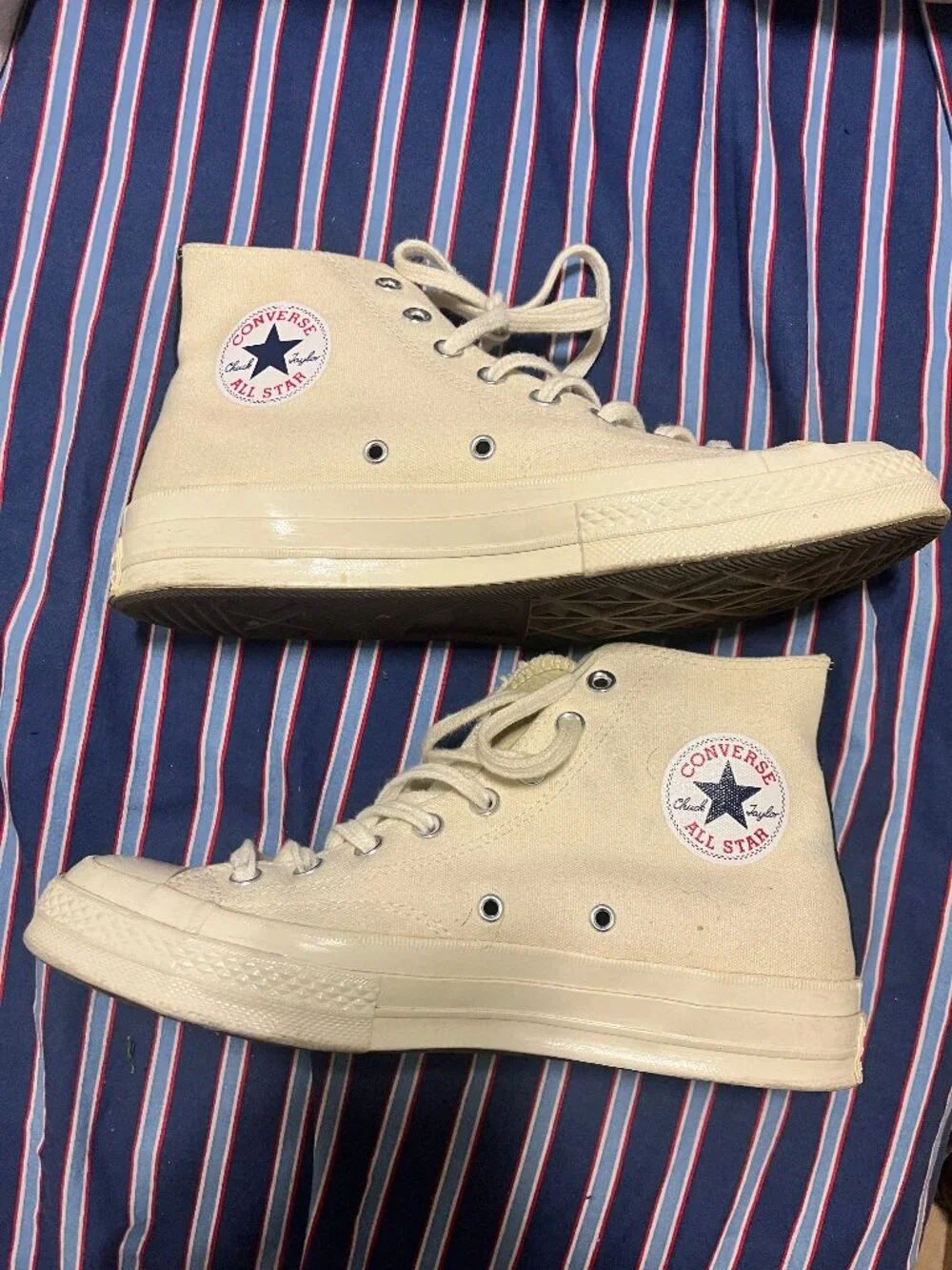 Comme des Garcons x Converse Big Heart High Top Chuck - Size 8 1/2 - Picture 2 of 7